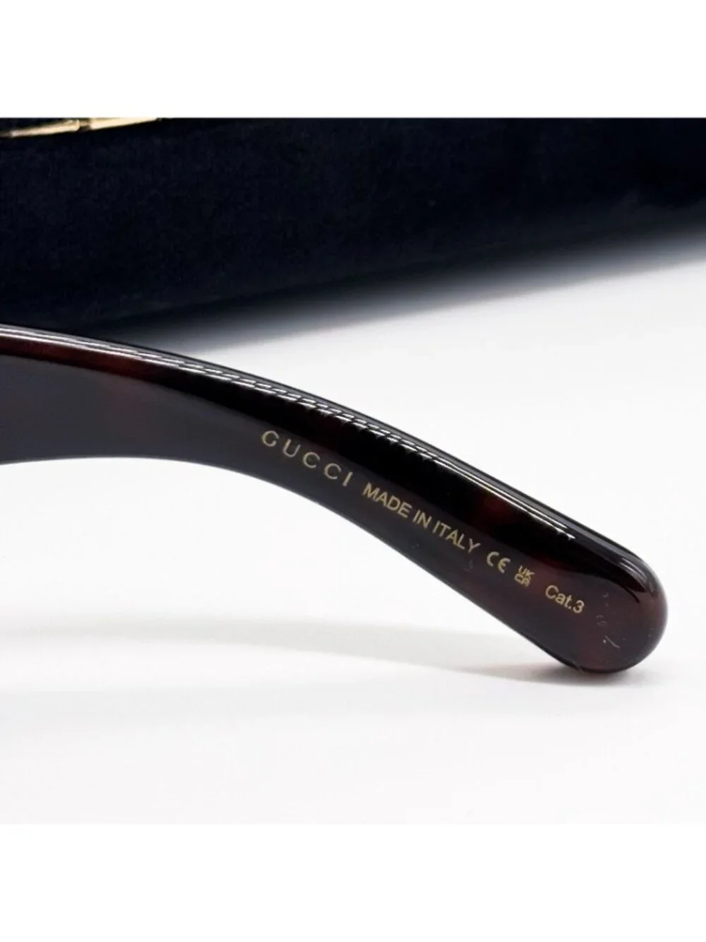New Gucci Havana Gray Women Oversized Sunglasses GG1402SA 002